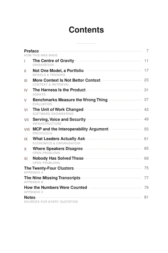 Page 5 of The AI Stack 2026: Contents